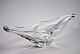 Daum Krystal 
dish. 20th 
Century. 
France. Clear 
glass. Signed: 
Daum, France. 
L: 51, B: 14, 
H: 16 cm.