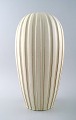 Anna-Lisa Thomson for Upsala-Ekeby ceramic floor vase.
Fluted body with light glaze.