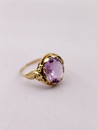 14ct gold ring  with amethyst sold