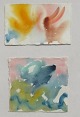 Jakobsen, 
Jørgen (1928 - 
2017) Denmark: 
A pair of 
watercolors. 
Signed: Jørgen 
Jacobsen 1984. 
11 ...