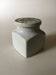 Aluminia Jar 
with Lid. 10 cm 
H (3 15/16"). 
In nice 
condition.