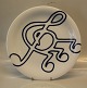 Royal Copenhagen  Musica, Monica Ritterband 375 Large round dish 35.3 cm