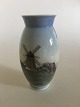 Bing & Grondahl 
Vase with Mill 
Motif No. 
695/5420. 19 cm 
H (7 31/64"). 
In perfect 
condition. ...