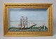 Danish 
half-ship, 
Diorama, Hanne, 
three-stroke 
full rigger, 
19th-century 
last half. 50 x 
75 cm. ...