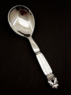 Georg Jensen Acorn serving spoon sterling silver and steel