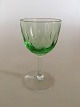 Holmegaard 
Murat White 
Wine Glass with 
Green Bouquet 
11.5 cm H. Ca. 
6 cm dia. From 
1900-1940
