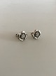 Georg Jensen Sterling Silver Flower Earsticks No. 21