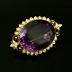 Vintage 14k 
Gold Brooch 
with Oriental 
Pearls and 
faceted 
Amethyst.
2.5 x 2,8 x 
1,2 cm. / 0,98 
x ...