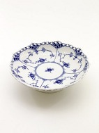 Royal Copenhagen blue fluted full lace dish on foot 1/1023