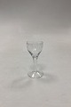 Kirsten Pil Schnapps Glass from Holmegaard. 8.5 cm H. The glass is ingraved with round shaped ...