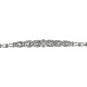 A diamond bracelet mounted in 18k white gold