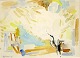 Nielsen, Helge 
(1893 - 1980) 
Denmark: 
Landscape. 
Akavarel on 
paper. Signed: 
Helge Nielsen 
66. 37 ...