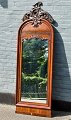 Danish New 
rokokko mirror. 
19th century. 
Polished 
mahogany. With 
top. H: 185, B: 
64 cm.