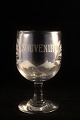 Old French 
souvenir wine 
glass with 
engraved 
writing and 
decorations. 
"Souvenir"
Dimensions: H: 
...