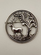 Hans Jensen Copenhagen art deco brooch sold