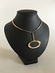 Hans Hansen 14K Gold Pendant No 103 in 14K Chain (not by Hans Hansen)