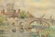 English artist 
(19th century): 
View from a 
village. 
Watercolor. 
Unsigned. 33 x 
47 cm.
Framed.