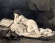 Tournier, 
Victor 1834 - 
1911) France: 
Mary Magdalene. 
Ink on paper. 
Signed: 
Tournier 1886. 
22 x ...