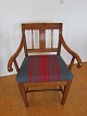Arm chair made of ashAbout 1830New-upholstered with the original Danish antique fustian made ...