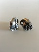 Georg Jensen 
Sterling Silver 
Earrings 
(Screws) No 
100. Measures 2 
cm / 0 25/32 
in. Combined 
...