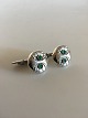 Georg Jensen Sterling Silver Cufflinks No 15 with Green Agates