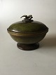 Lidded Bronze Bowl ornamented with a Bird