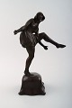 Axel Locher 
(1879-1941): 
Dancer, Art 
Deco bronze 
sculpture.
Signed: Axel 
Locher.   L. 
...