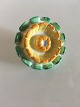 Royal Copenhagen Yellow / Green Porcelain Flower