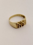 Herman Siersbl 14 karat gold ring with organic design sold