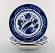 Peacock from Copenhagen faience / Aluminia.
Deep plate in faience. 4 pieces in stock.