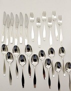 Hans Hansen Charlotte sterling silver 6 person cutlery