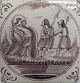 Dutch tile, 
approx. 1700 - 
1750, with 
biblical motif. 
Mangan Colored. 
12.5 x 12.5 cm. 
Corner ...