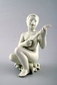 Harald Salomon 
for Rörstrand, 
blanc de chine 
/ white glazed 
figure.
Stamped. 
Sweden mid 20 
...