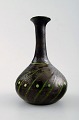 Kähler, Denmark, glazed stoneware vase in modern design.
1930 / 40s. Cow horn technique.