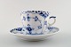 6 sets Royal Copenhagen blue fluted half lace coffee cup and saucer.