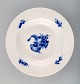 3 Royal Copenhagen / Royal Copenhagen Blue Flower braided, Large Soup Pasta Deep 
Plates.
Decoration Number 10/8107.