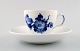 19 set of Royal Copenhagen blue flower, coffee cup and saucer. Number 10/8040.