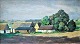 Holm, Ebba (1889 - 1967) Denmark. A farm. Oil on canvas. Signed on the backside: "Ebba Holm ...
