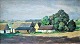 Holm, Ebba 
(1889 - 1967) 
Denmark. A 
farm. Oil on 
canvas. Signed 
on the 
backside: "Ebba 
Holm ...