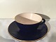 Bornholm 
ceramics, 
Søholm, Teacup 
set, Blue with 
gold edge *Nice 
condition*