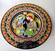 Bj&oslash;rn 
Wiinblad 
Christmas plate 
1975, 
Rosenthal. 
Germany. Hand 
painted. Slide: 
28.8 cm.
In ...