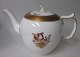 Royal 
Copenhagen, 
9103, tea pot 
of porcelain, 
gold basket, 
20th century 
Copenhagen, 
Denmark. ...