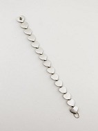 Hans Hansen sterling silver heart bracelet