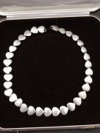 Hans Hansen sterling silver heart necklace dess. 302 sold