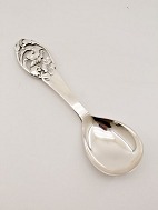 Silver heavy serving spoon
