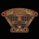 A large hind 
part from a 
sledge
Richly carved
84x121cm