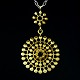 Bent Exner 
(1932-2006). 
Fire-gilded 
Sterling Silver 
Pendant 
Necklace with 
small acrylic 
glass ...