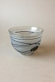 Kosta Boda 
B.Vallien 
Atelje Bowl, 
Iridescent 
White with 
Black Modern 
Design. 
Measures 15.3 
cm / ...