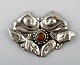 Danish Art Nouveau brooch in silver. 
Early 1900s.