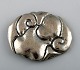 Danish Art 
Nouveau brooch 
in silver. 
Early 1900s.